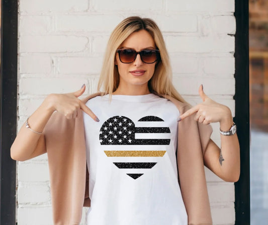 Thin Gold Line Tee