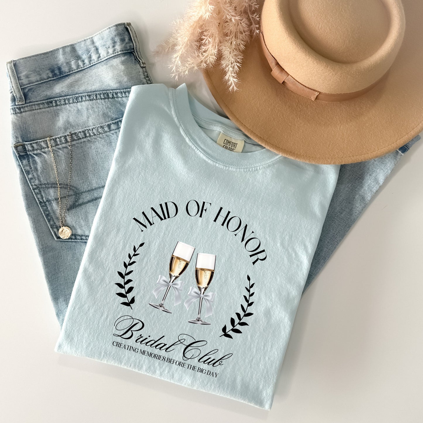Maid Of Honor Bridal Social Club Tee