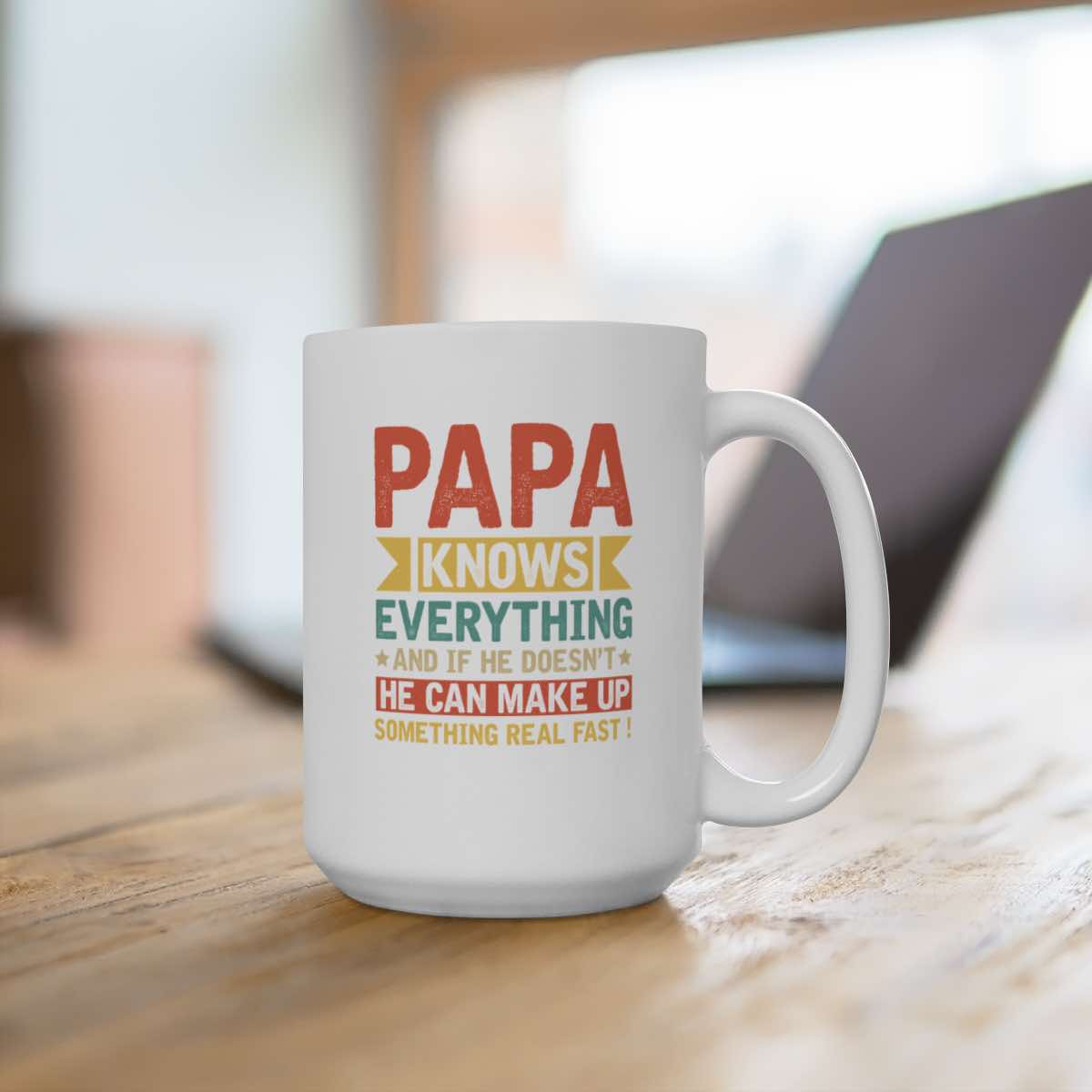 Papa Knows Everything Mug