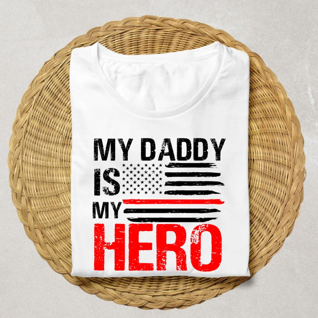 My Daddy Is My Red Line Hero Tee