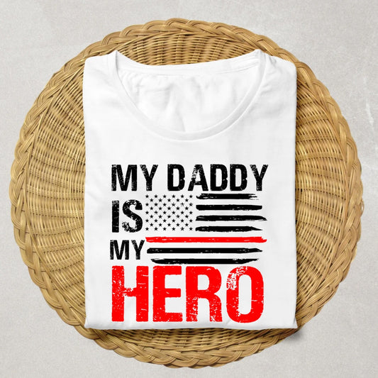 My Daddy Is My Red Line Hero Tee