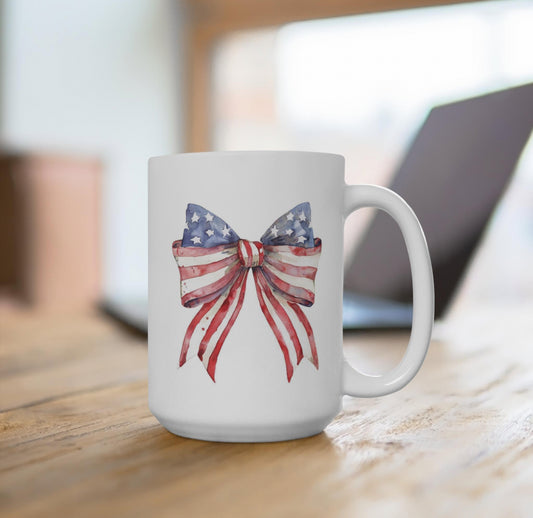 American Flag Coquette Mug