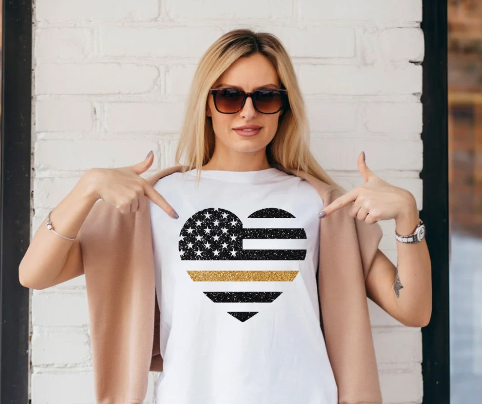 Thin Gold Line Tee