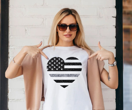 Thin Gray Line Tee