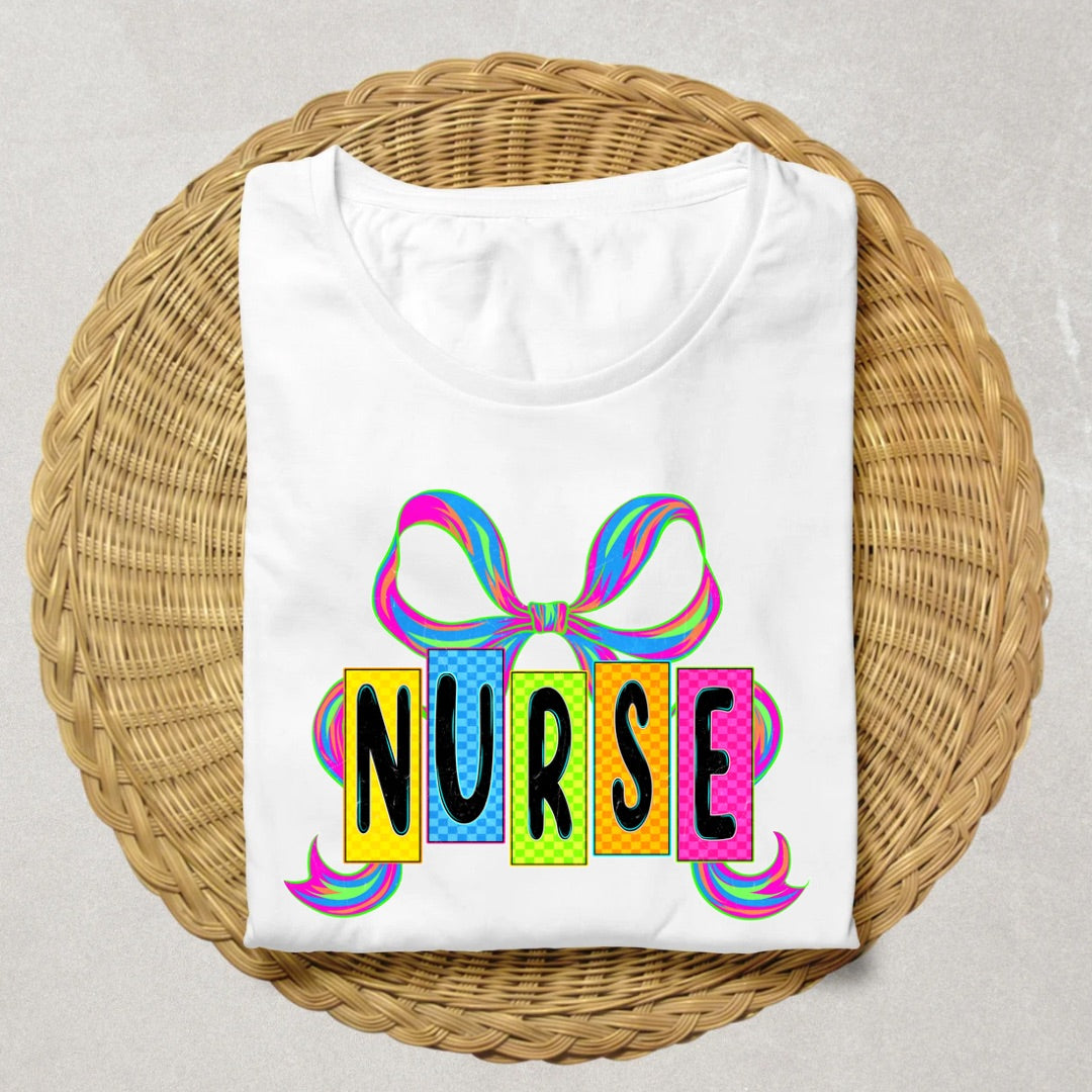 Coquette Colorful Nurse Tee