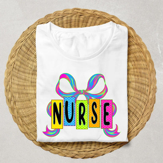 Coquette Colorful Nurse Tee
