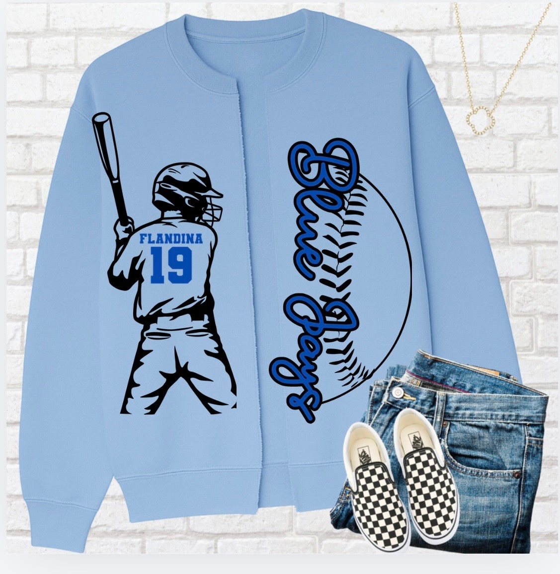 Full Custom Gildan Split Sweatshirt